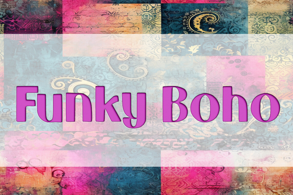 Funky Boho preview, playful retro sans