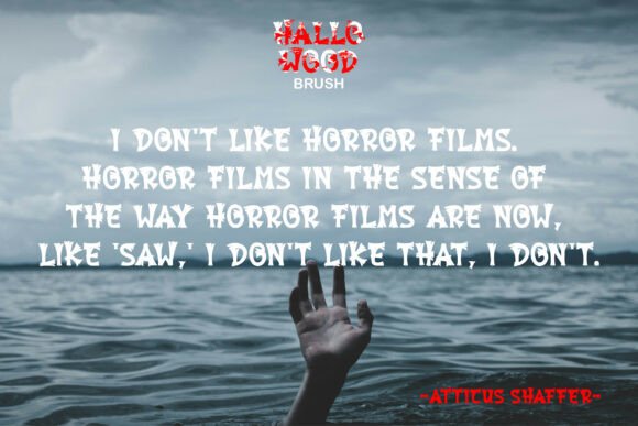 Hallowood Brush Font PNG with transparent background - Preview 6