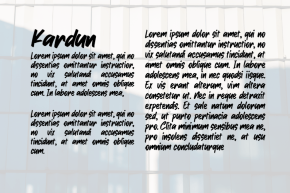 Kardun Font PNG with transparent background - Preview 2