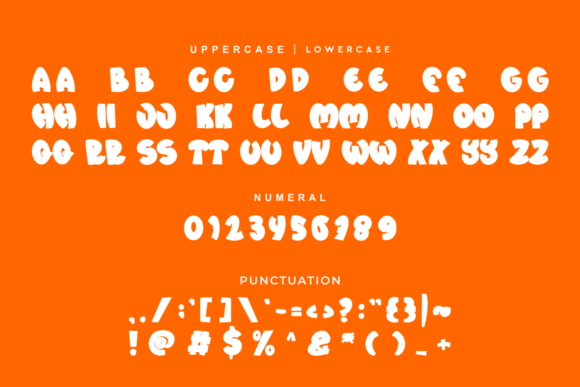 Komas Cartoon Font PNG with transparent background - Preview 2