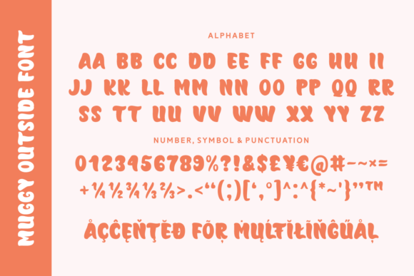 Muggy Outside Font PNG with transparent background - Preview 5