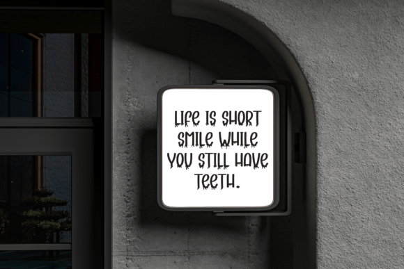Scary Notes Font PNG with transparent background - Preview 2