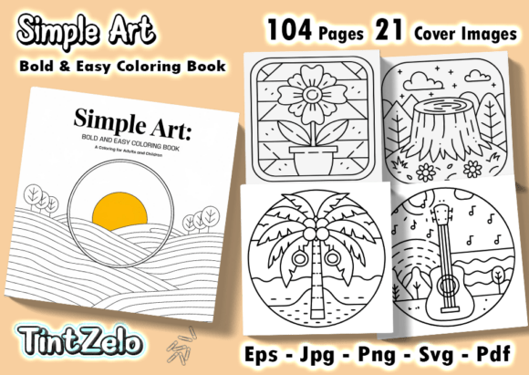 Secret Forest Cute & Easy Coloring Pages Graphic by TintZelo · Creative ...
