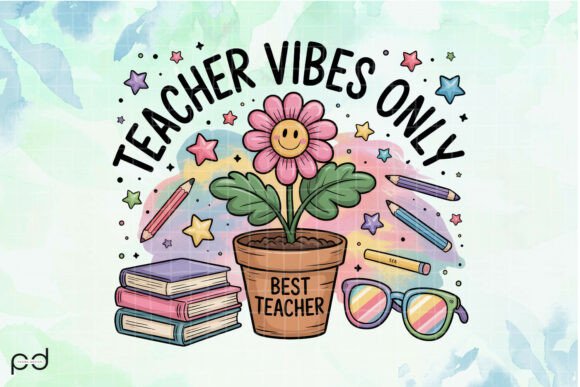 Teacher Vibes Only Graphics