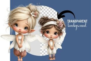 Whimsical Fairy Clipart Bundle Graphic by TangledUpWithInk · Creative ...