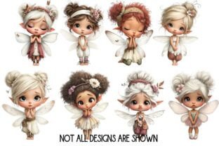 Whimsical Fairy Clipart Bundle Graphic by TangledUpWithInk · Creative ...