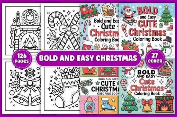 Bold and Easy Clever Christmas Coloring