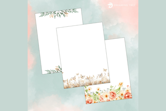 Botanic Borders Card Inserts