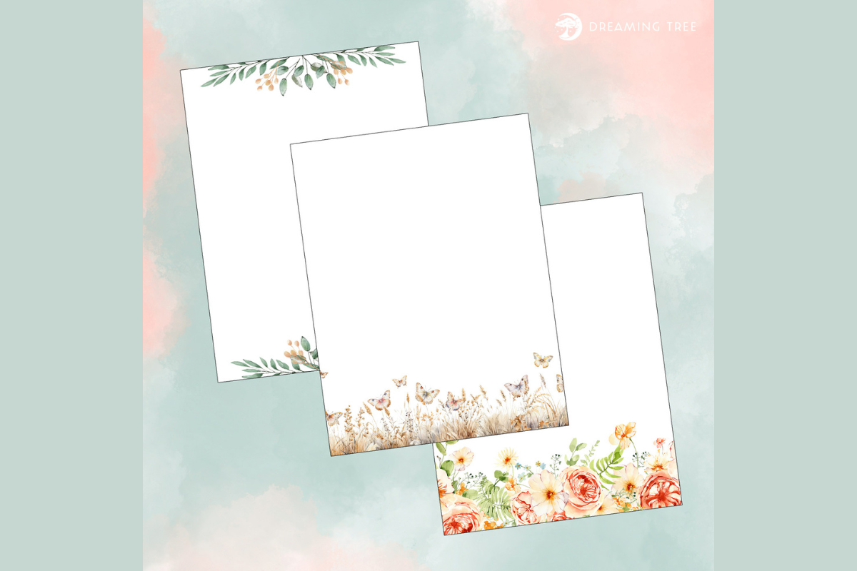 Botanic Borders Card Inserts