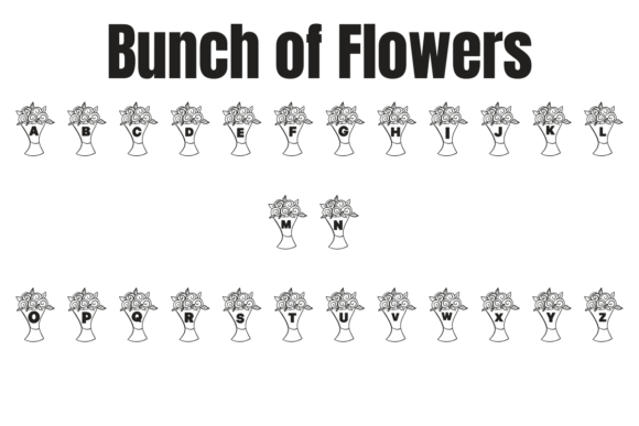 Bunch of Flowers Font - Preview 1