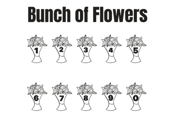Bunch of Flowers Font - Preview 3
