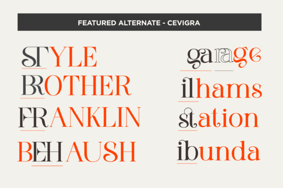 Cevigra Font - Preview 4
