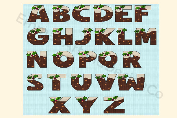 Christmas Alphabet Cross Stitch