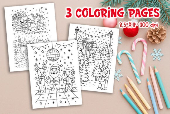 Christmas Kids Coloring Pages