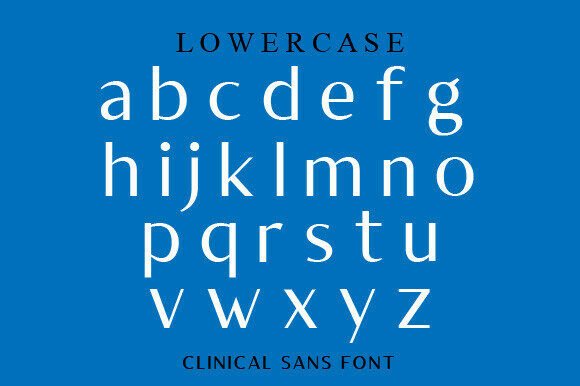 Clinical Font - Preview 3