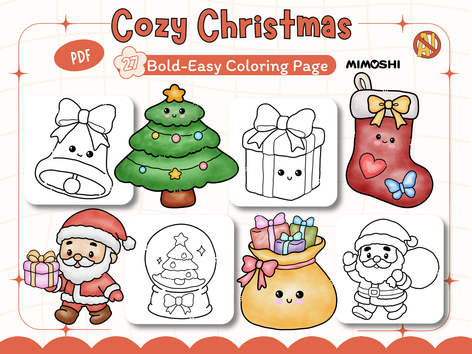 Cozy Christmas Coloring Pages