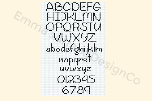 Cross Stitch Alphabet Pattern