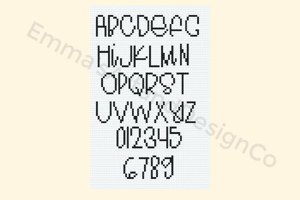 Cross Stitch Alphabet Pattern