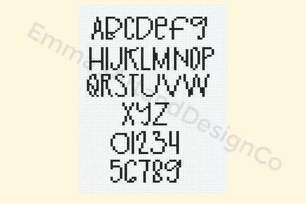 Cross Stitch Alphabet Pattern