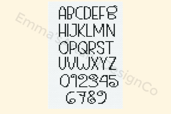Cross Stitch Alphabet Pattern