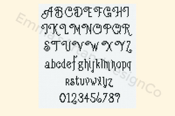 Cross Stitch Alphabet Pattern