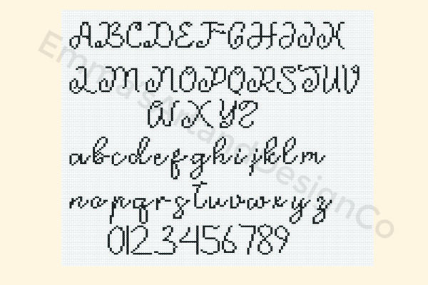Cross Stitch Alphabet Pattern