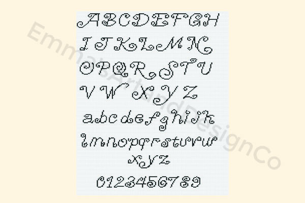 Cross Stitch Alphabet Pattern