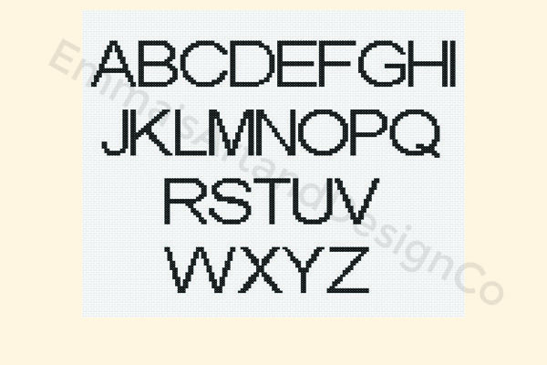 Cross Stitch Alphabet Pattern