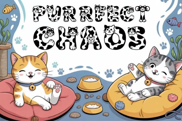 Cute Cat Font - Preview 3