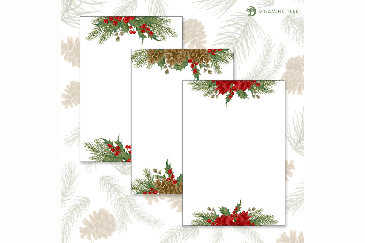 Frosted Fir Card Inserts