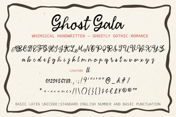 Ghost Gala Font - Preview 3