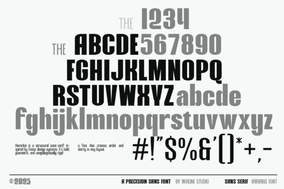Hierarkie Font PNG with transparent background - Preview 2