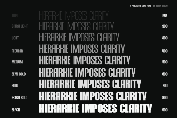 Hierarkie Font PNG with transparent background - Preview 4
