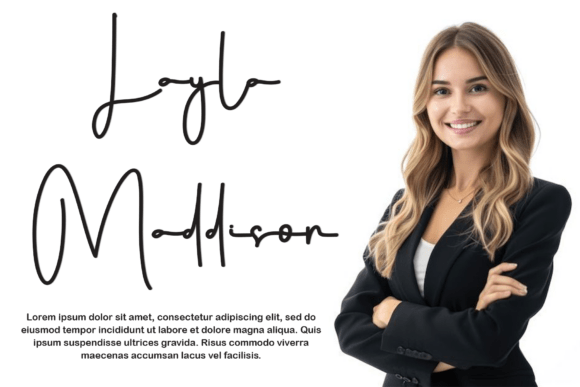 Lovely Handwrittern Font font preview - 5
