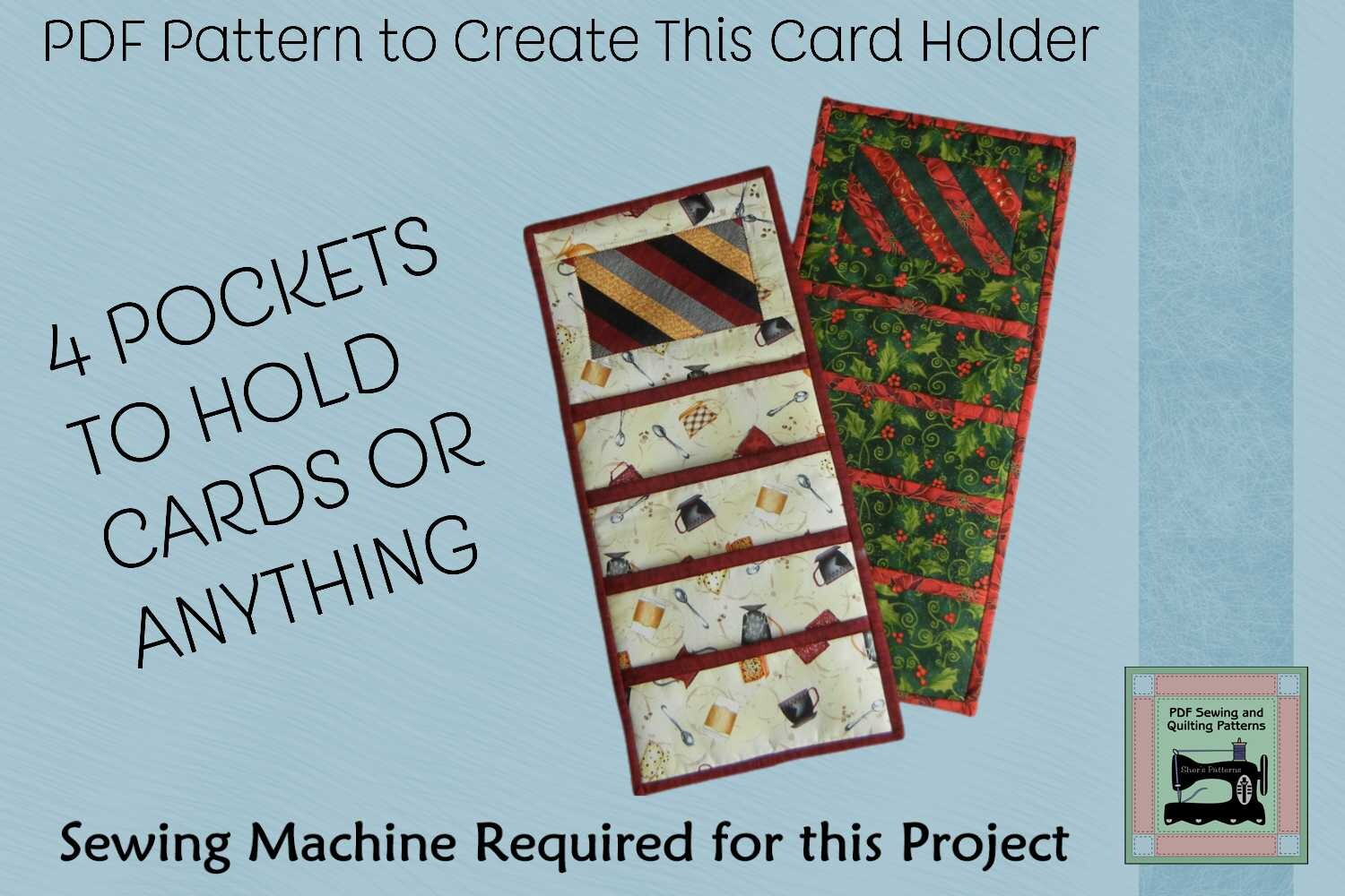 PDF Pattern for Christmas Card Holder