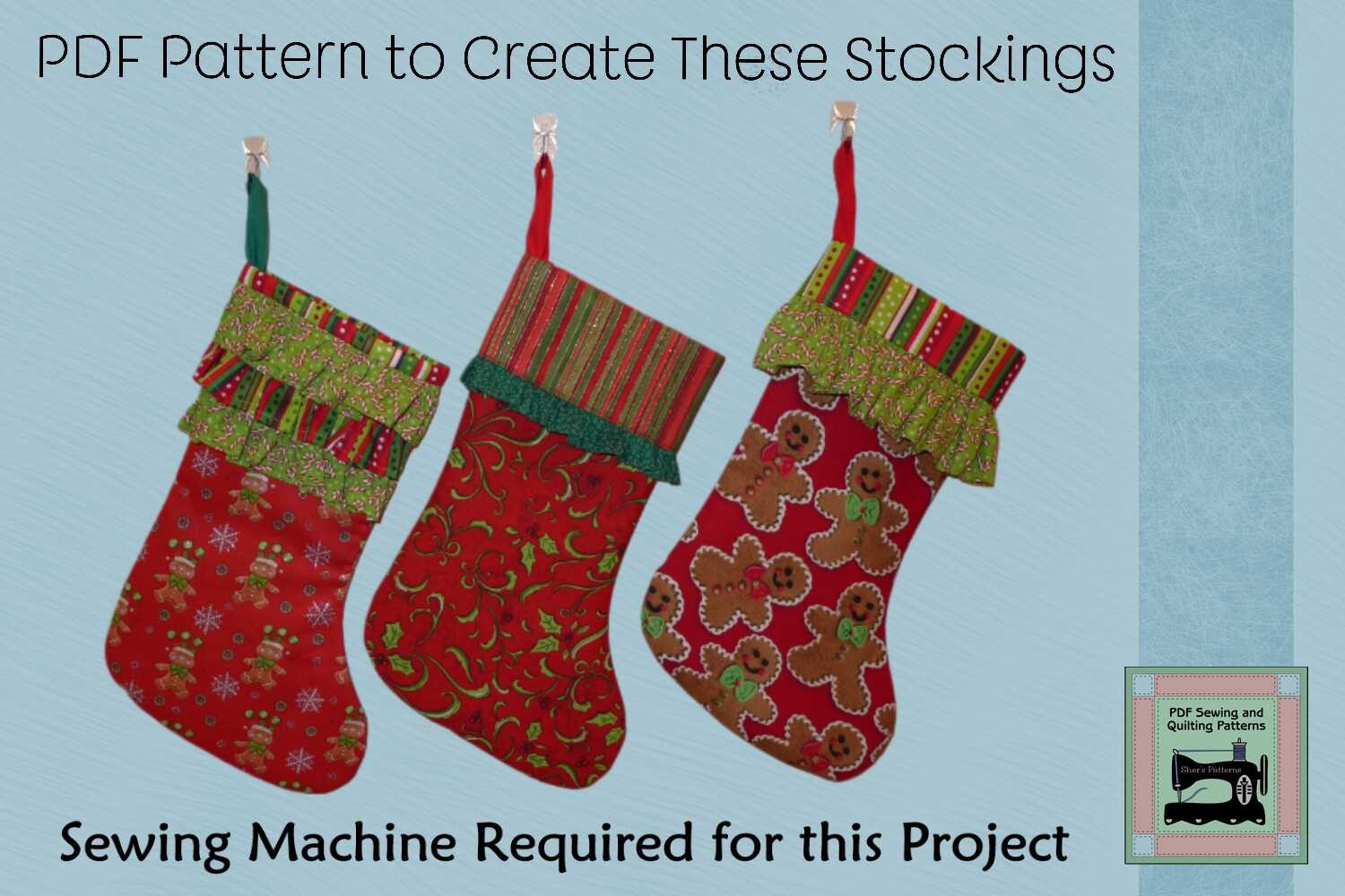 PDF Pattern for Ruffled Cuffs Stockings