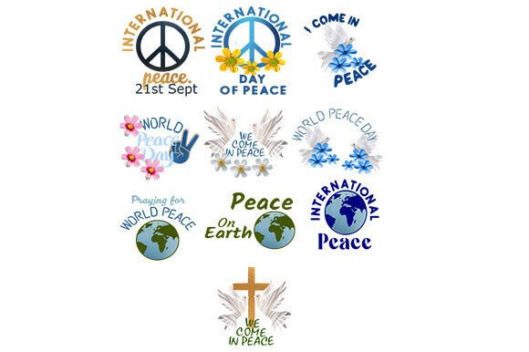Peace Clipart’s a Set of 10’: