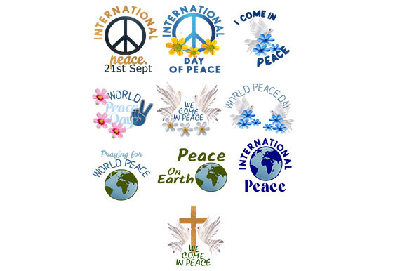 Peace Clipart’s a Set of 10’: