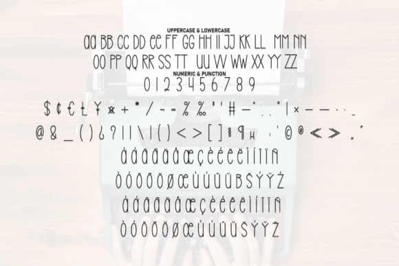 Perfect Typewriter Font PNG with transparent background - Preview 6
