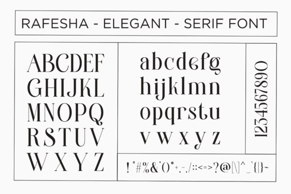 Rafesha Font PNG with transparent background - Preview 1