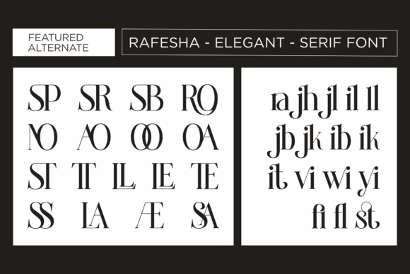 Rafesha Font PNG with transparent background - Preview 3