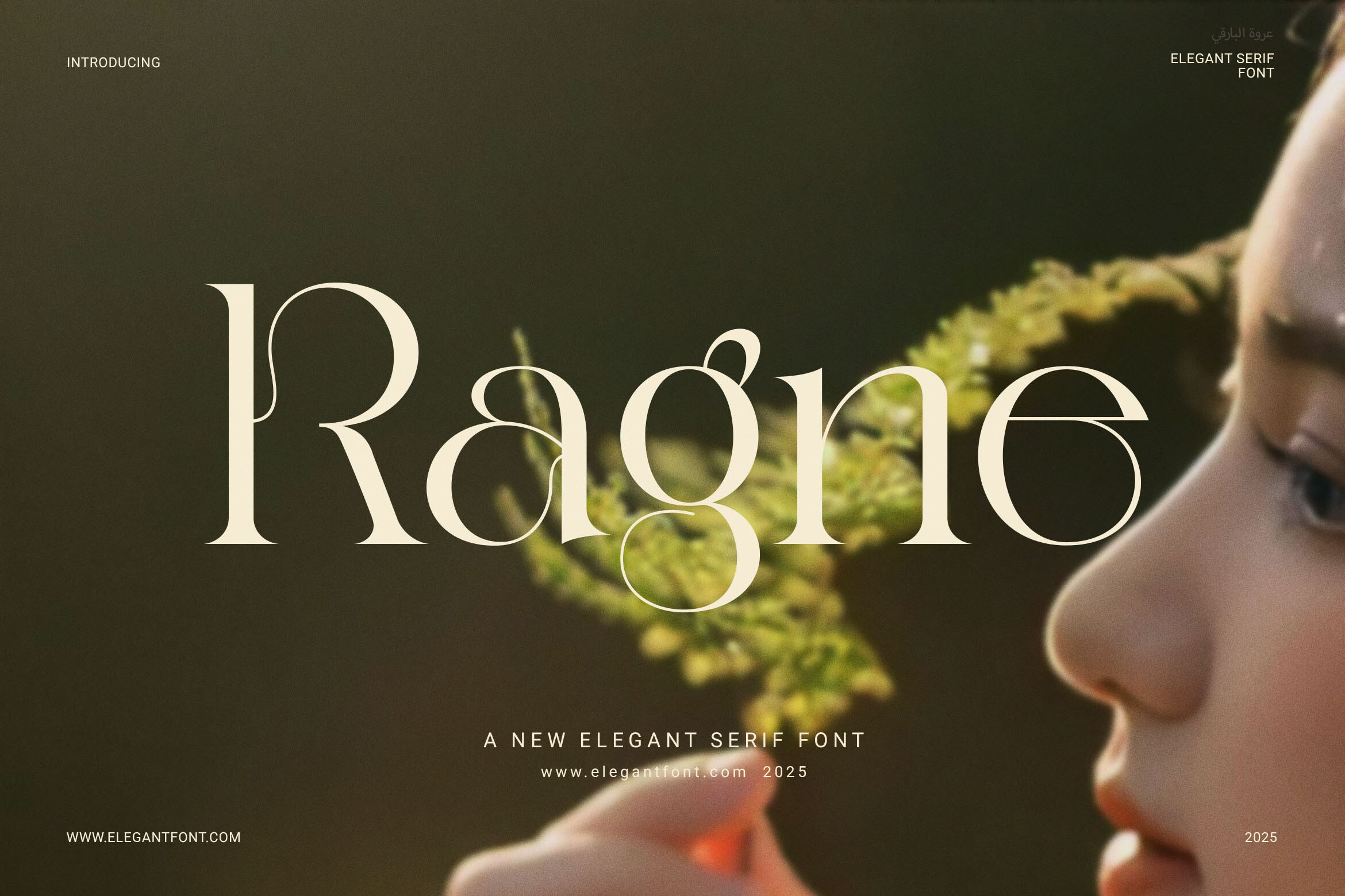Ragne preview, elegant serif typeface