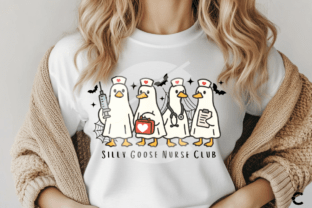 Silly Goose Nurse Club Halloween Graphic by Crimson Rain Digital ...