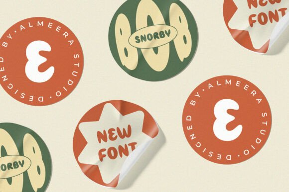 Snorby Font PNG with transparent background - Preview 4