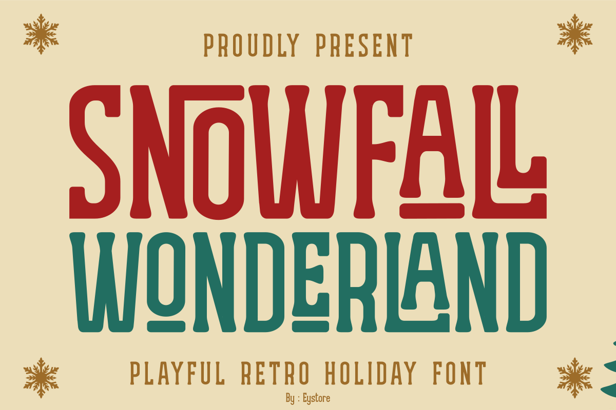 Snowfall Wonderland Font - photo 1