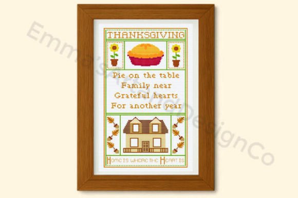 Thanksgiving Sampler Cross Stitch
