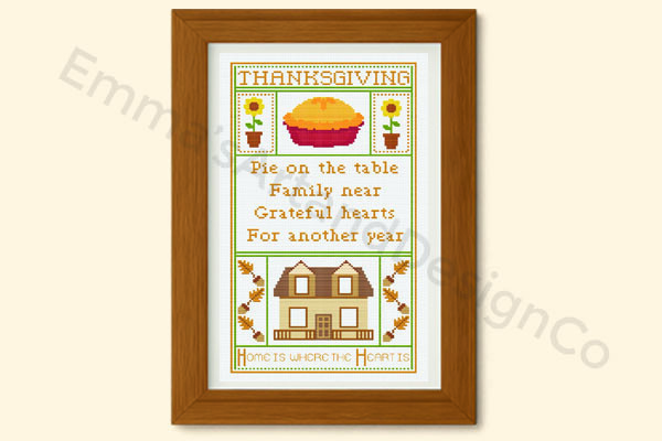 Thanksgiving Sampler Cross Stitch