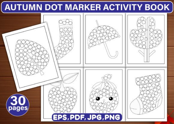 Autumn Dot Marker Activity Book