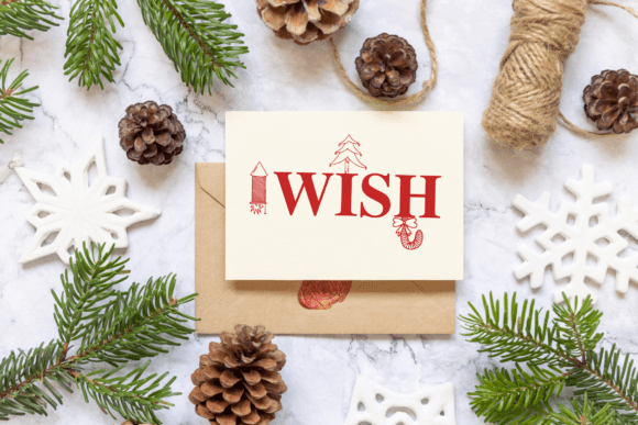 Christmas Dingbat Font PNG with transparent background - Preview 4