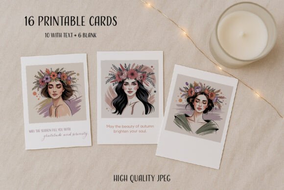 Cozy Autumn Greeting Card Set